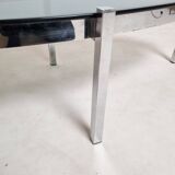 Vintage chrome and smoked glass coffee table