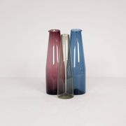 Midcentury Collection of 3 Bird Carafes by Iittala, Timo Sarpaneva, Finland, 1950s