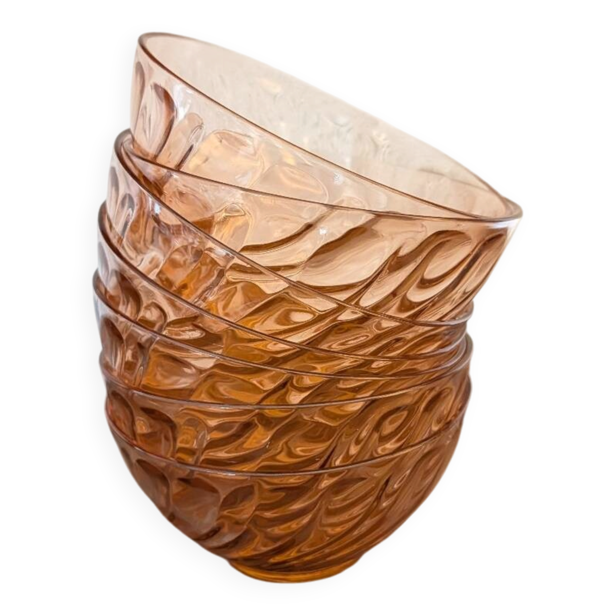 Pink bowls from the 70s