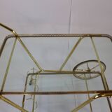 Elegant food trolley - brass - vintage.