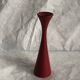 Scandinavian painted wooden candle holder, minimalist atmosphere