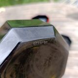 Bowls / cups X 7 black octagonal by Arcoroc 1980