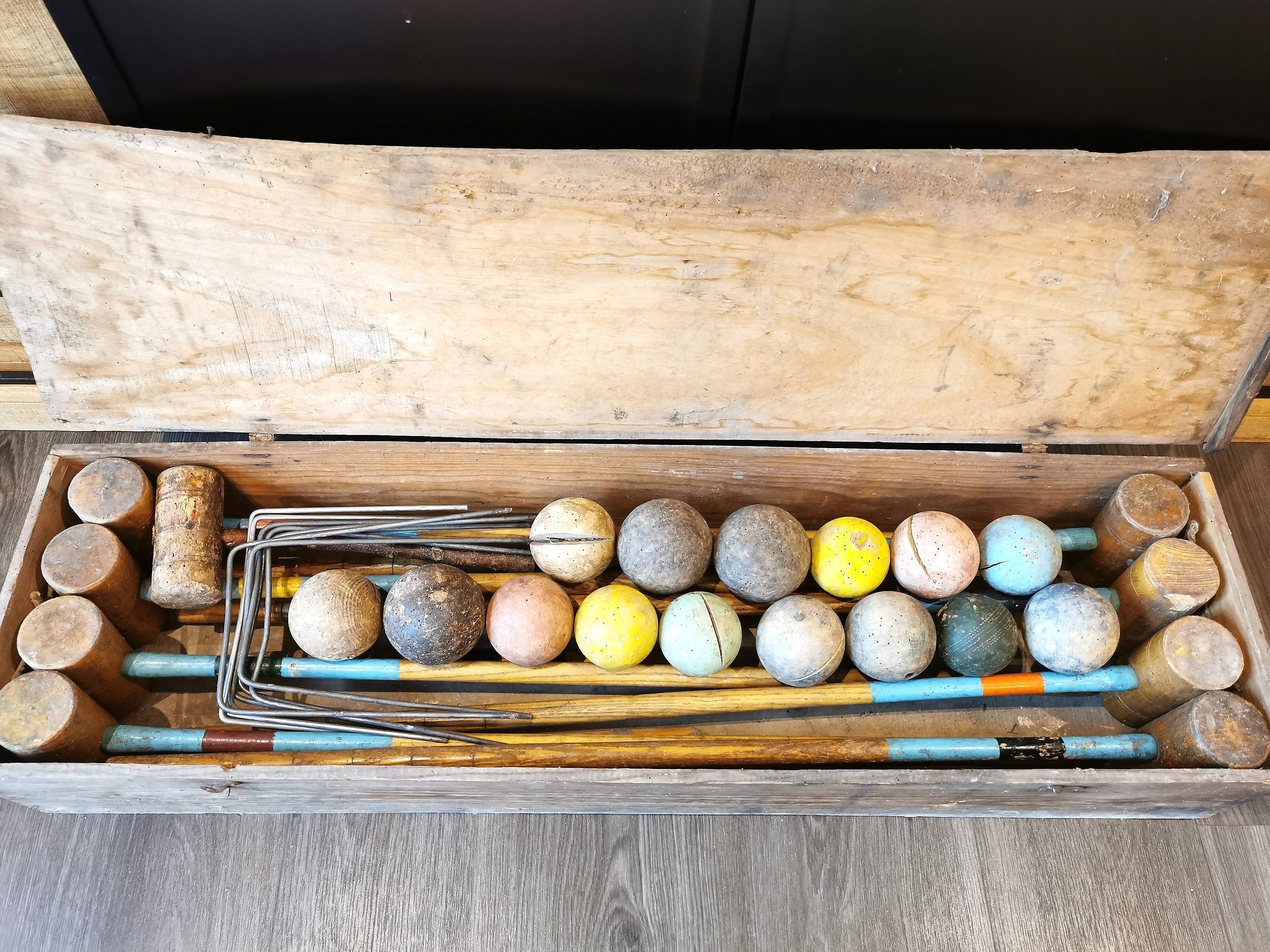 Old croquet game