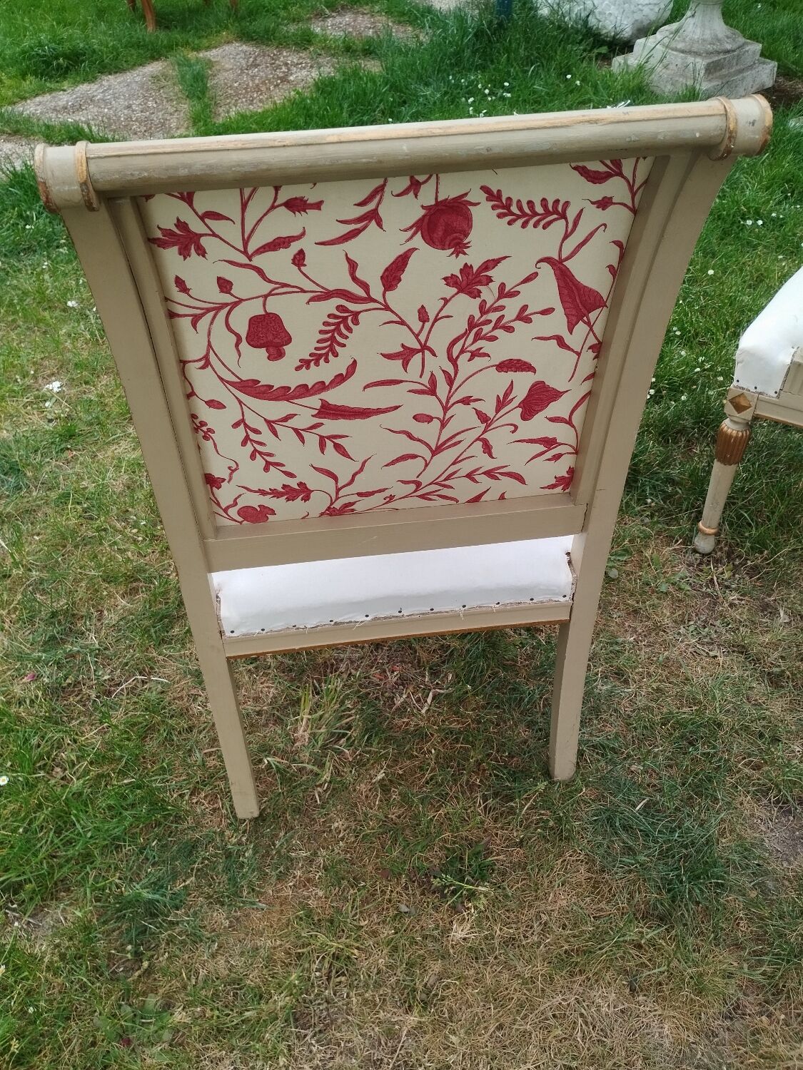 Pair of antique armchairs in Louis XVI style.