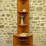 Corner - 70s teak corner shelf