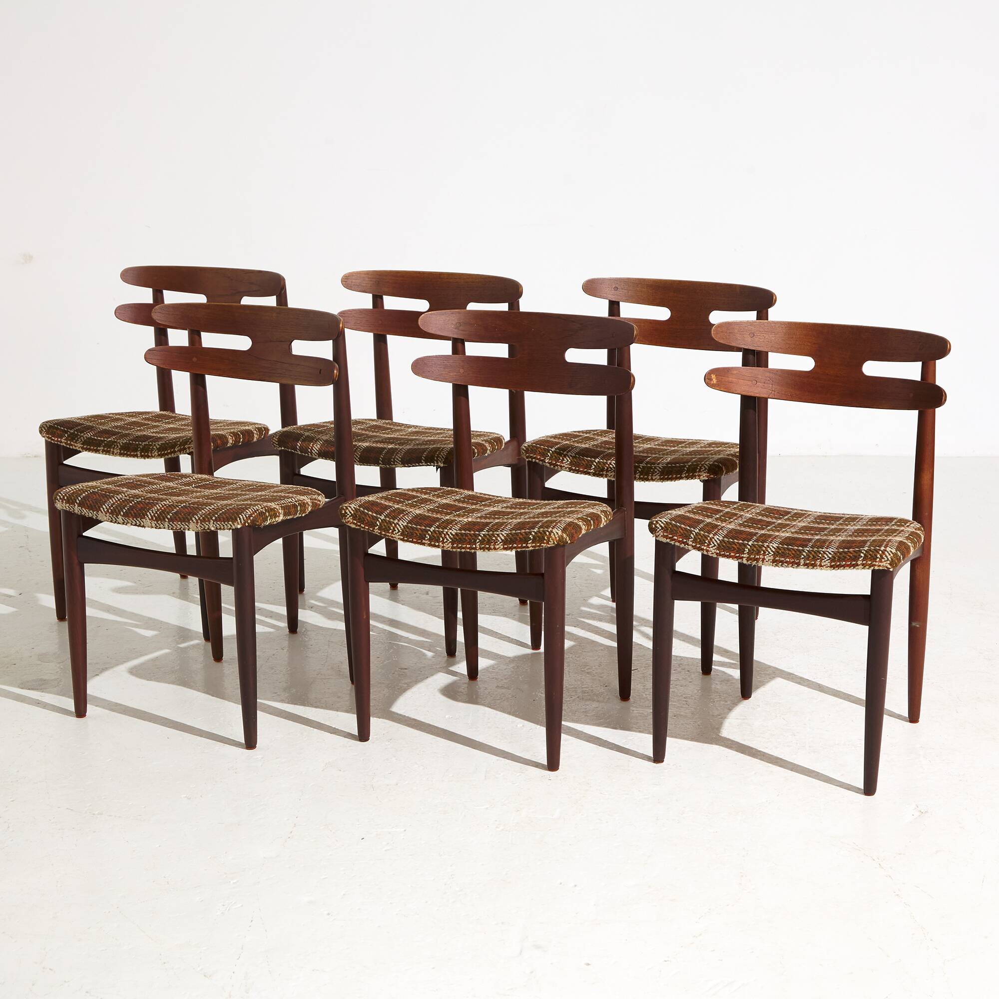 MK9079 Model 178 teak dining chairs, Johannes Andersen for Bramin, Set of 6