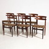 MK9079 Model 178 teak dining chairs, Johannes Andersen for Bramin, Set of 6