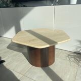 Travertine coffee/side table