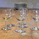 Six old balloon glasses