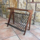Scandinavian wood and steel magazine rack from the 60s