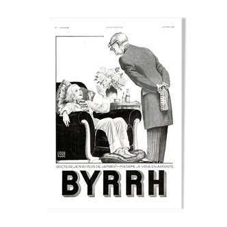 Affiche vintage années 30 BYRRH