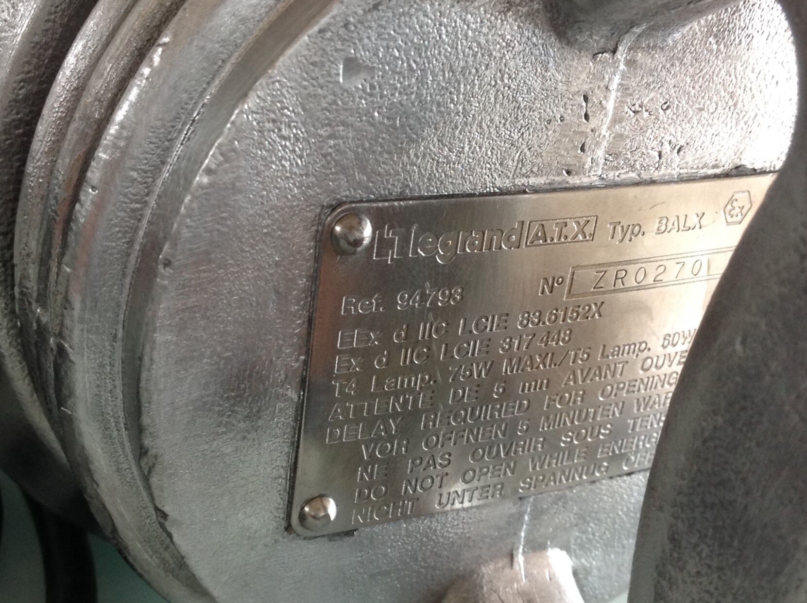 Legrand workshop walkman in industrial style aluminum