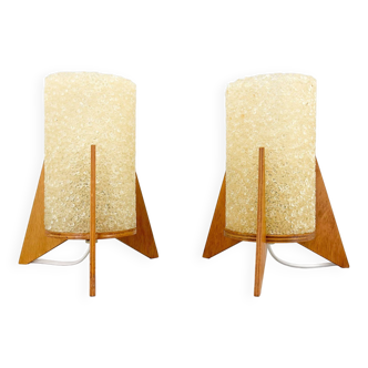 Pair of Mid-century Table Lamps, Rockets, Pokrok Zilina, 1970's