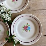 Set of 6 vintage dinner plates, Macon de Nidervillier model