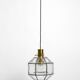 Beautiful rare original 60s  Limburg octagonal glass pendant lamp