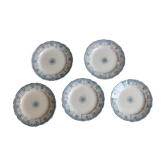 Set of 5 plates iron earth Boulenger Choisy the King