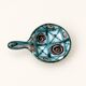Mini ceramic frying pan by Robert Picault, spiral decoration, 1960s.