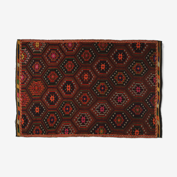 Anatolian handmade kilim rug 285 cm x 197 cm