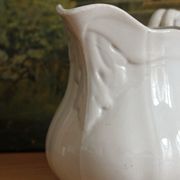 Ironstone pitcher, "China" pattern, Sarreguemines, 19th century