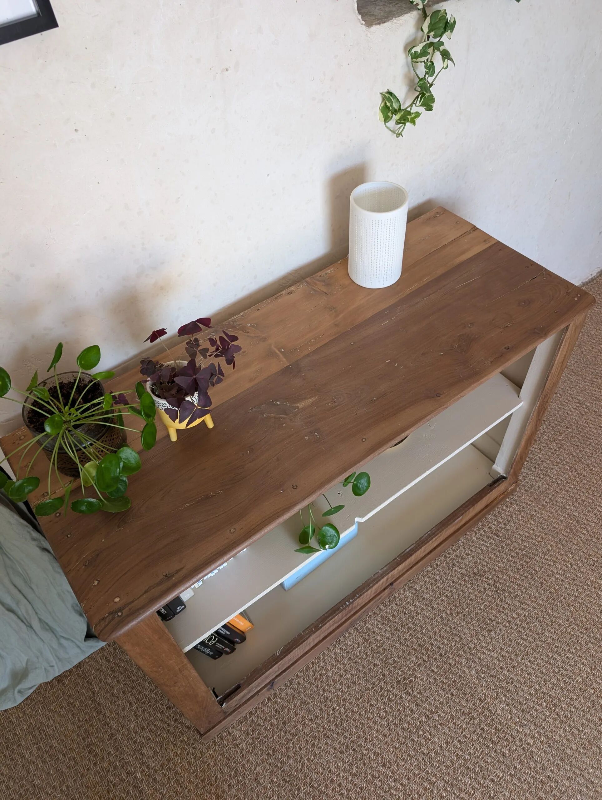Antique walnut sideboard – Console, bathroom cabinet or kitchen sideboard