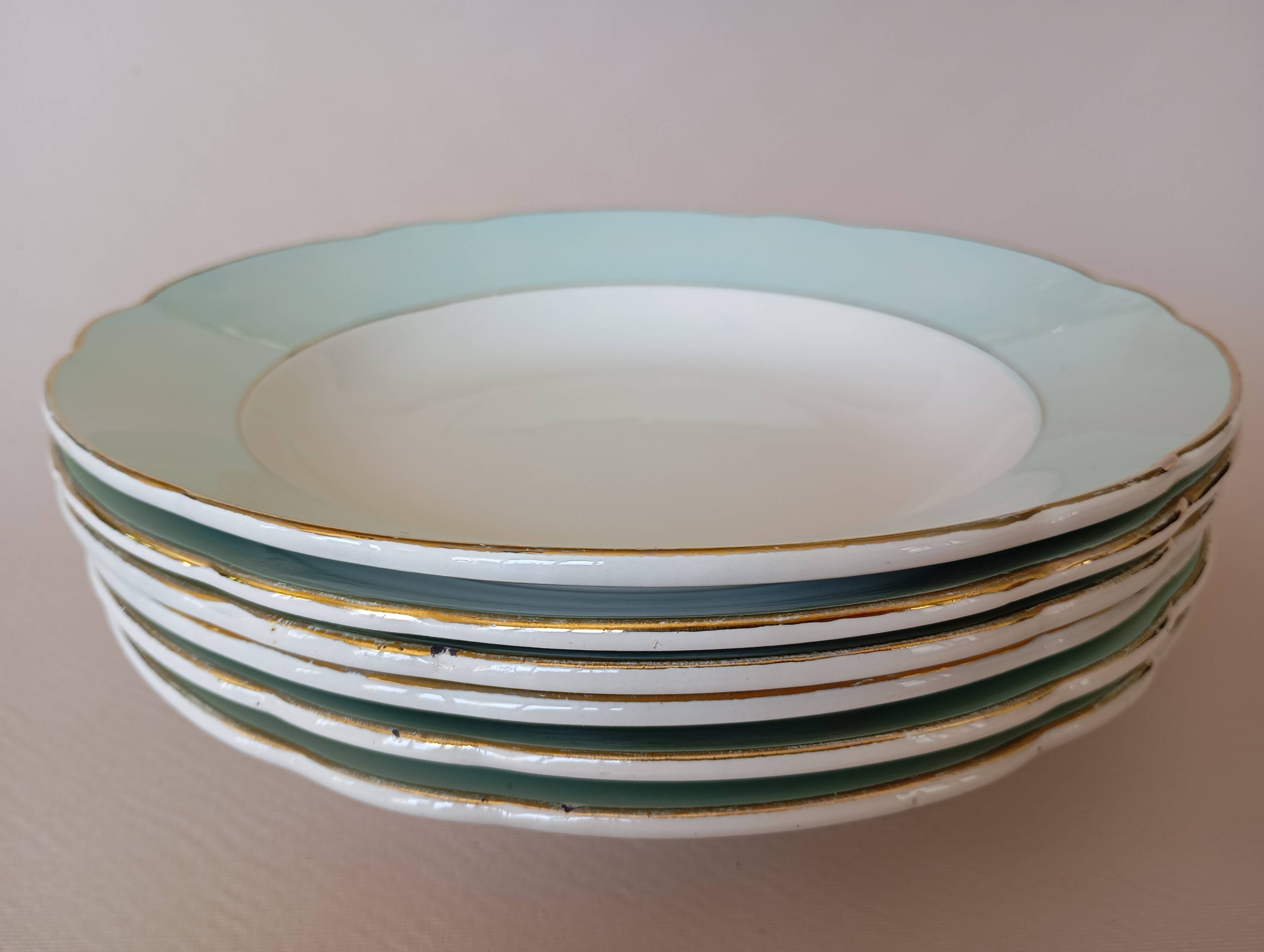 6 soup plates “Henri” Sarreguemines & Digoin