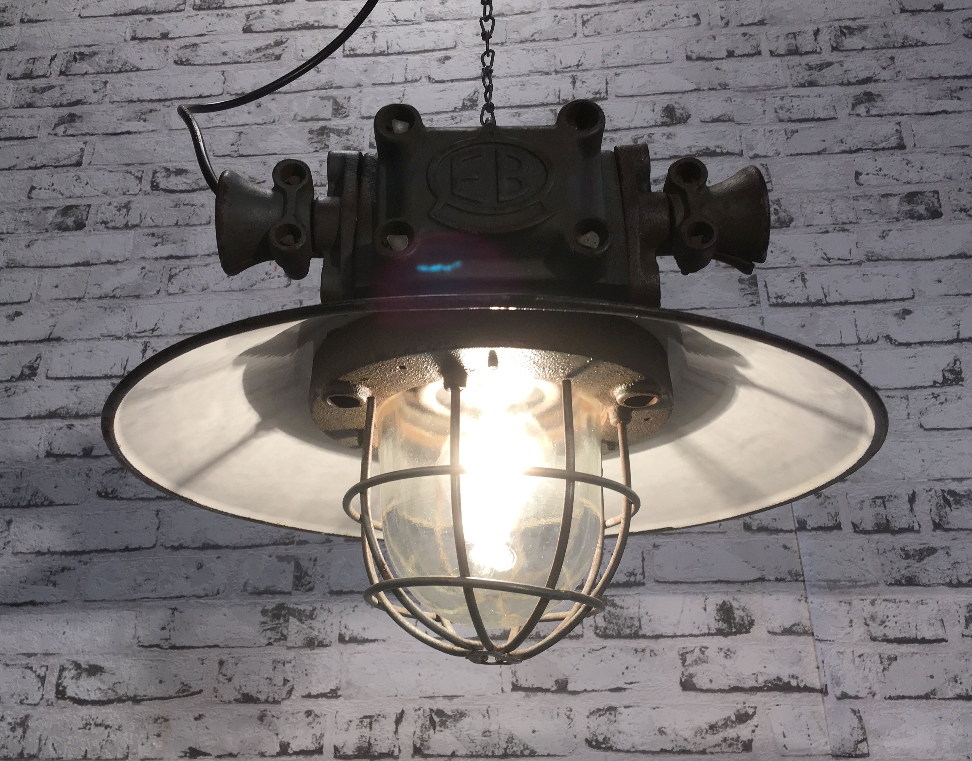 Vintage Heavy Explosion Proof Lamp , 1960s