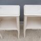 Pair of white vintage bedside tables
