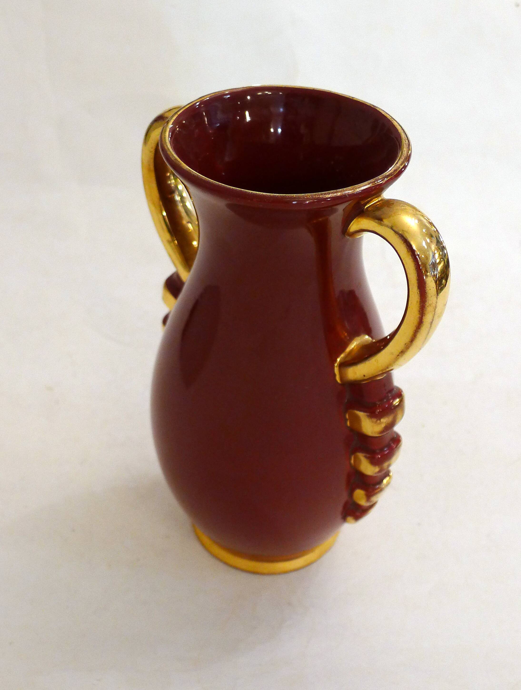 Art Deco amphora vase by Poet-Laval