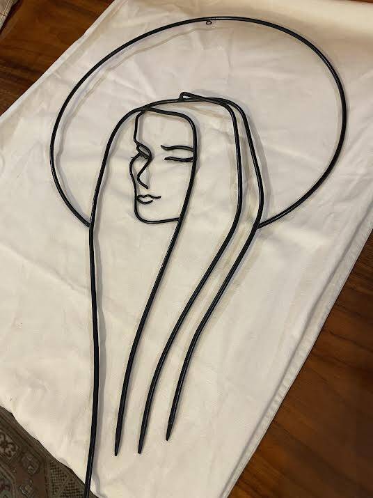 Wrought iron wall decoration