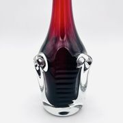 Vase Bo Borgström Åseda Glassworks Jack in the Pulpit Red 31cm 1960