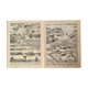 Lot de 2 lithographies sur les ports de 1897