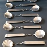 Eight Sculptura spoons by Lino Sabatini for Rosenthal 1990