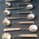 Eight Sculptura spoons by Lino Sabatini for Rosenthal 1990