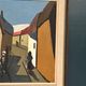 Original Swedish Oil on Canvas – “Alley” – Signed – Vintage & Framed