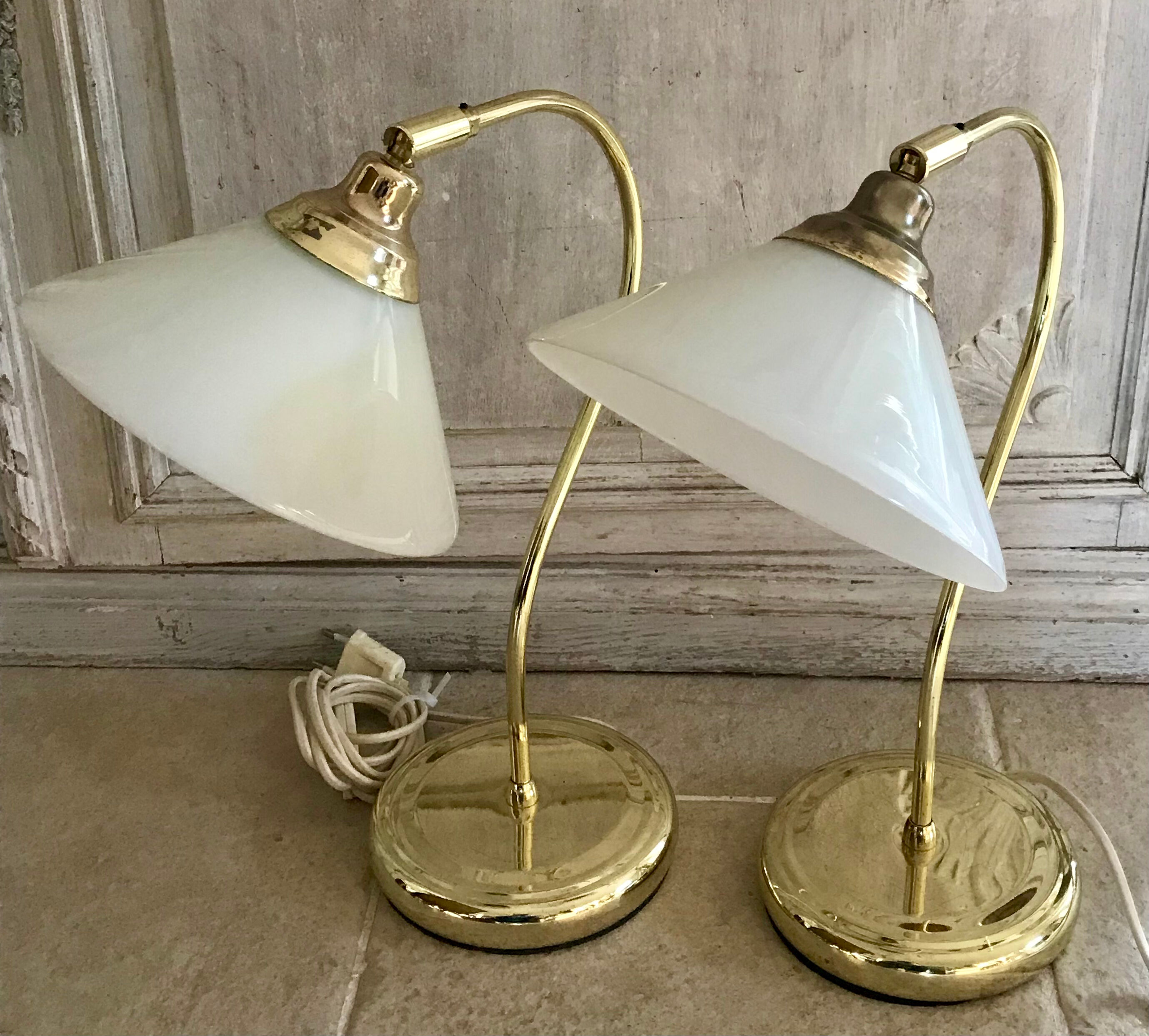 Vintage opaline lamp