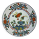 Delftware plate with gilded highlights, relief decoration, 18th century, 35 cm