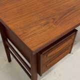 Gunnar Nielsen Teak Desk for Tibergaard, 1960s.