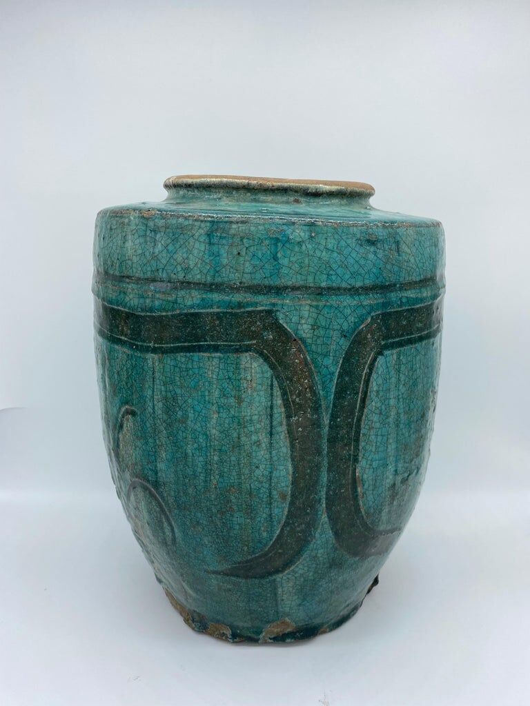 Blue jar martaban style 19th century