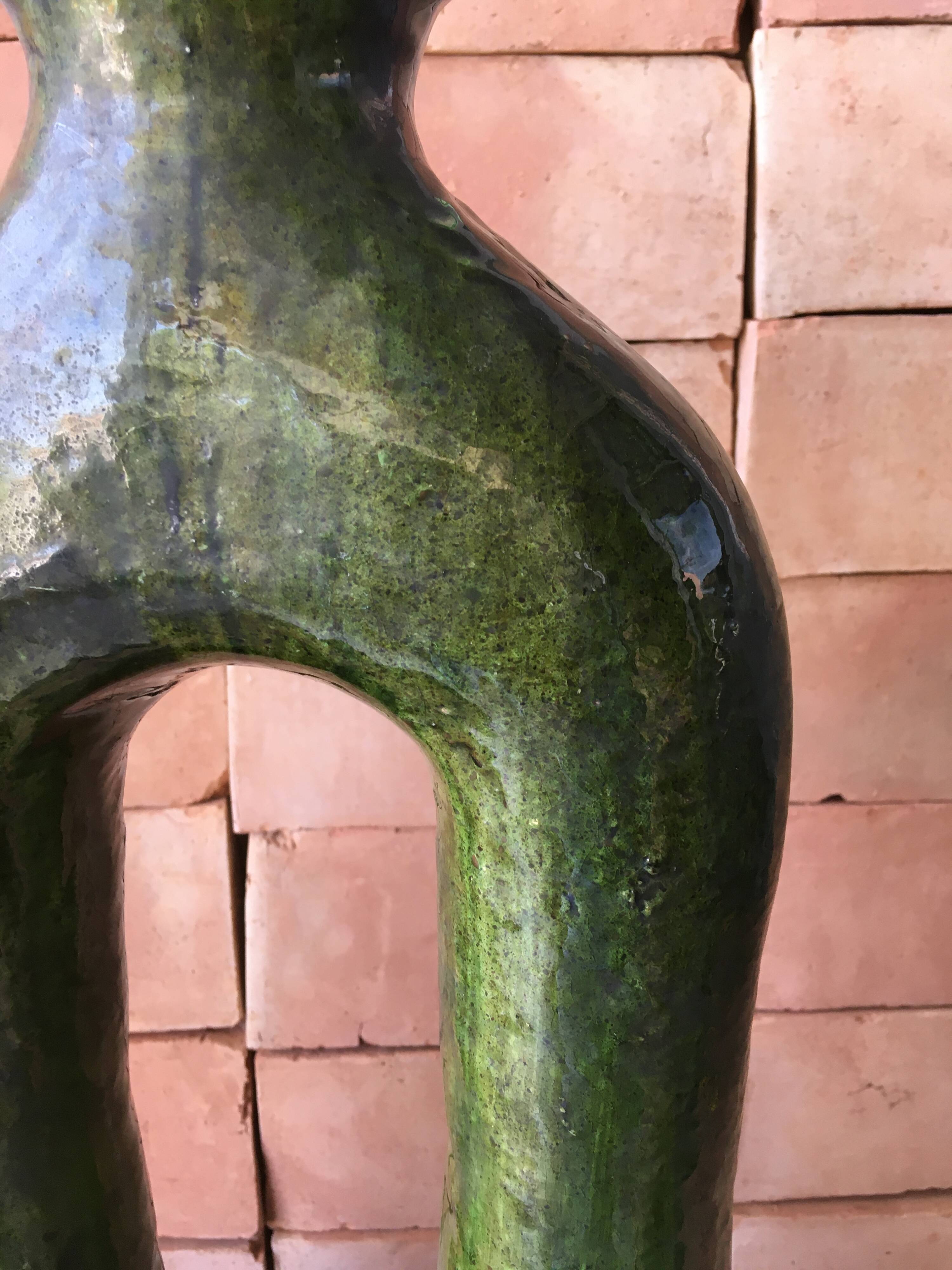 Tamegroute pottery in glazed terracotta