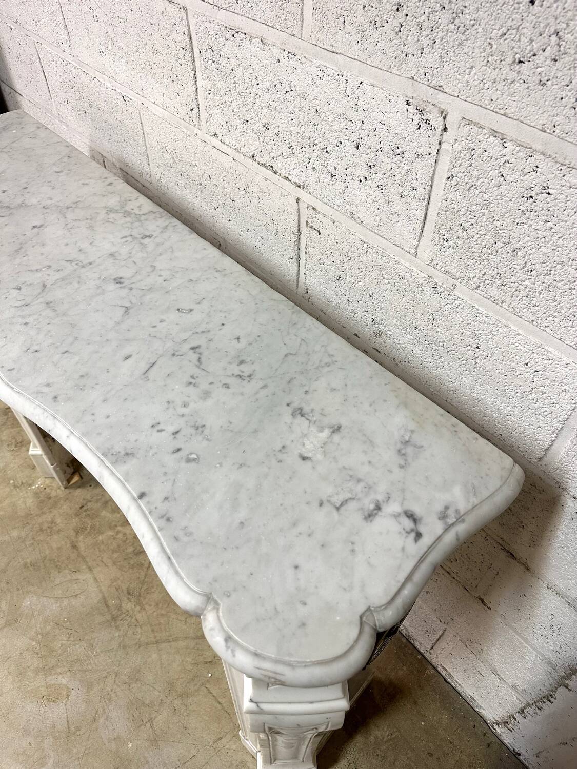 Louis XV style marble fireplace