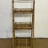 Folding bamboo shelf
