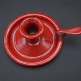 Enamelled sheet metal candlestick