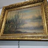 Tableau sous bois XIXème