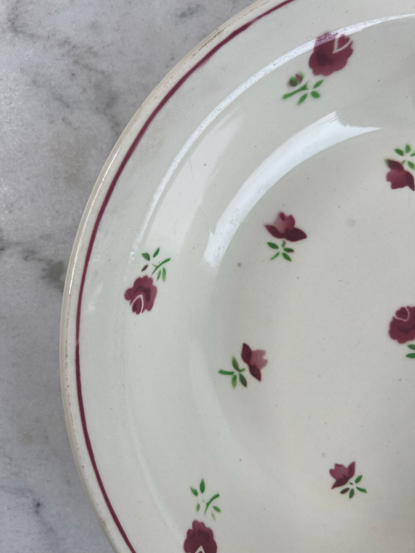 Floral plate Badonviller