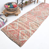 3x10 Geometric Oushak Runner Rug