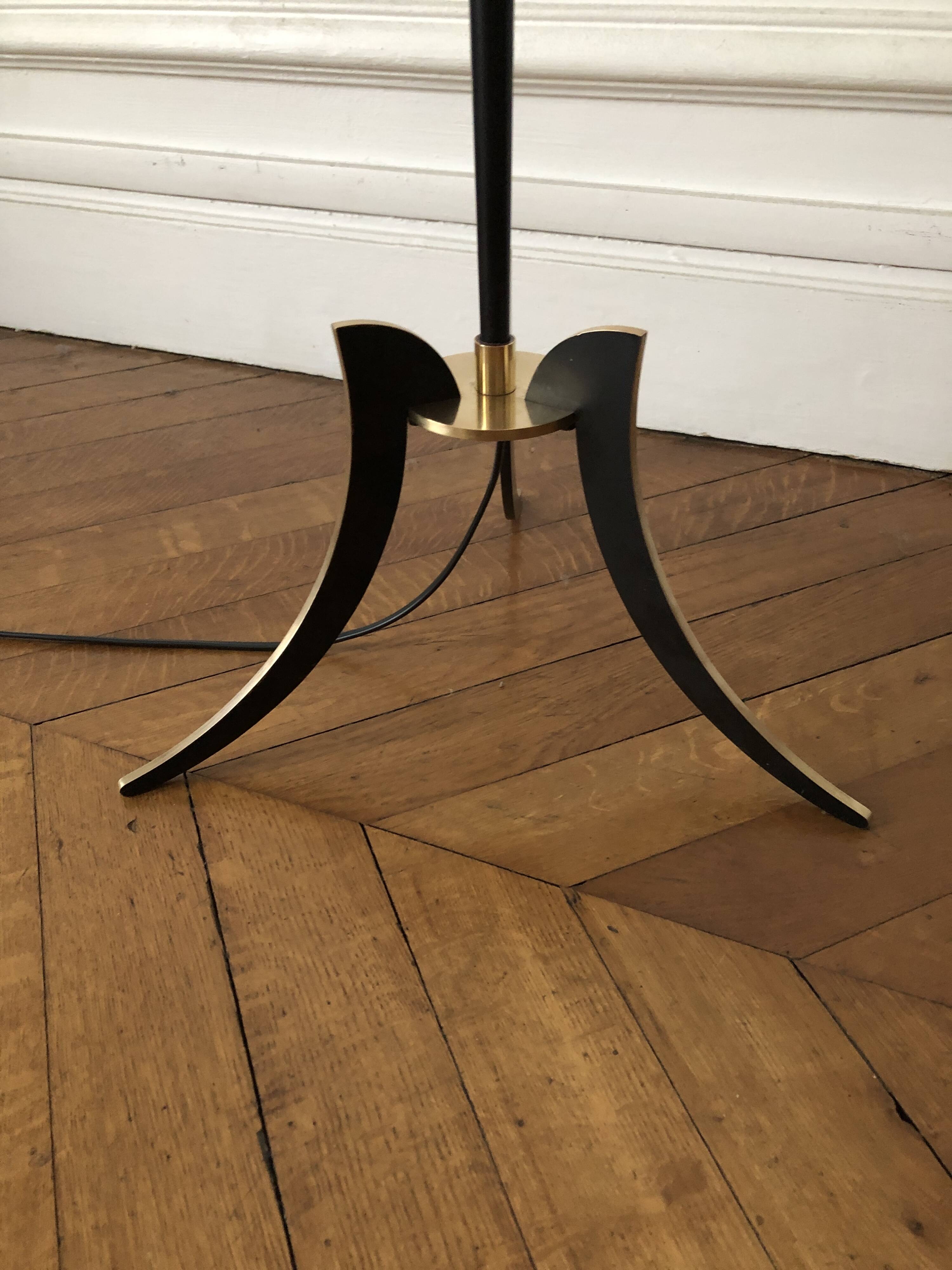 1950s-1960s tripod floor lamp