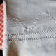 Old large linen and cotton sheet