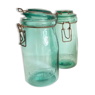 Solid green jar Solidex
