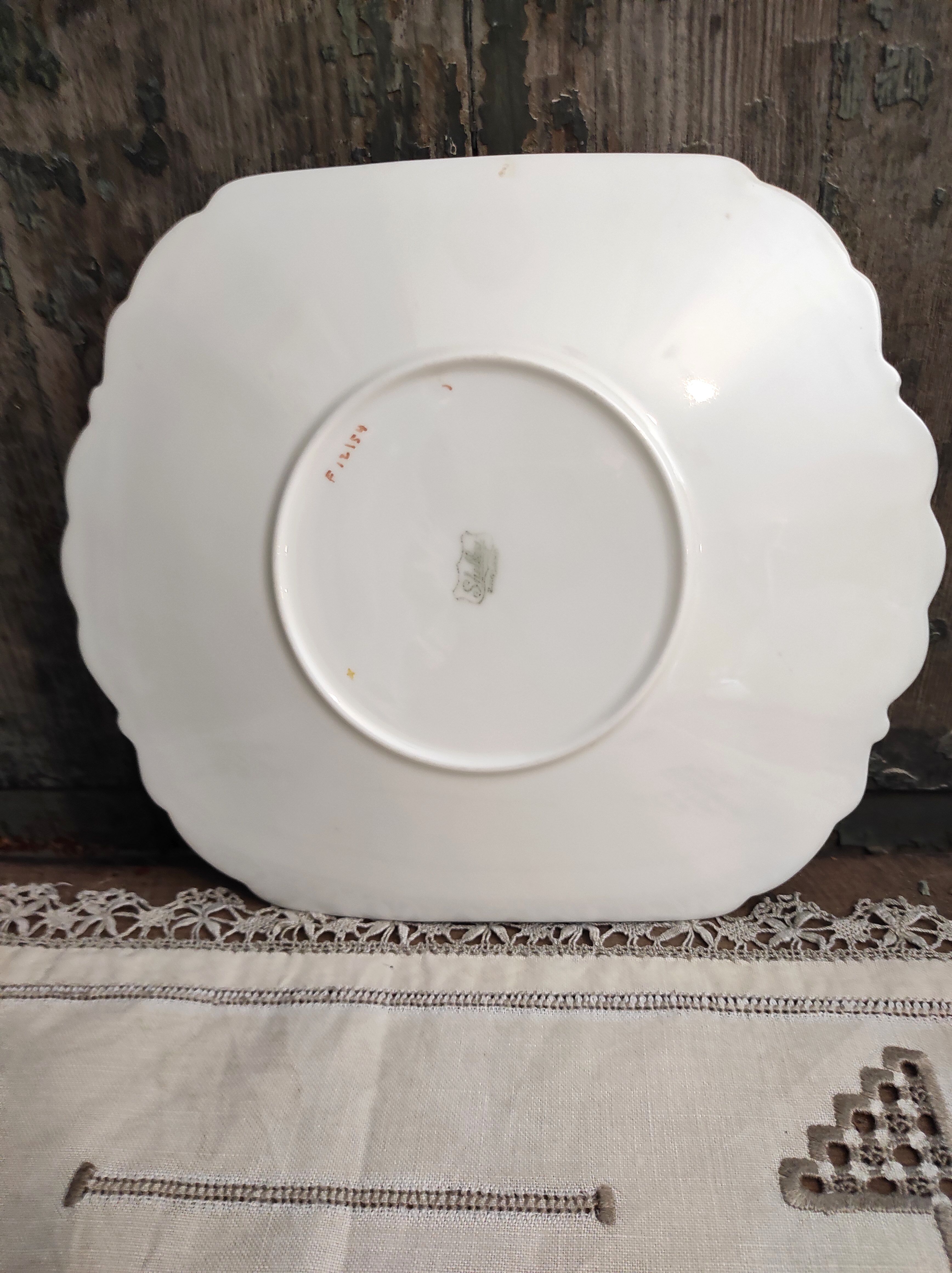 Serving plate for a tea service, Queen Anne shaped by Shelley, England, 1930s