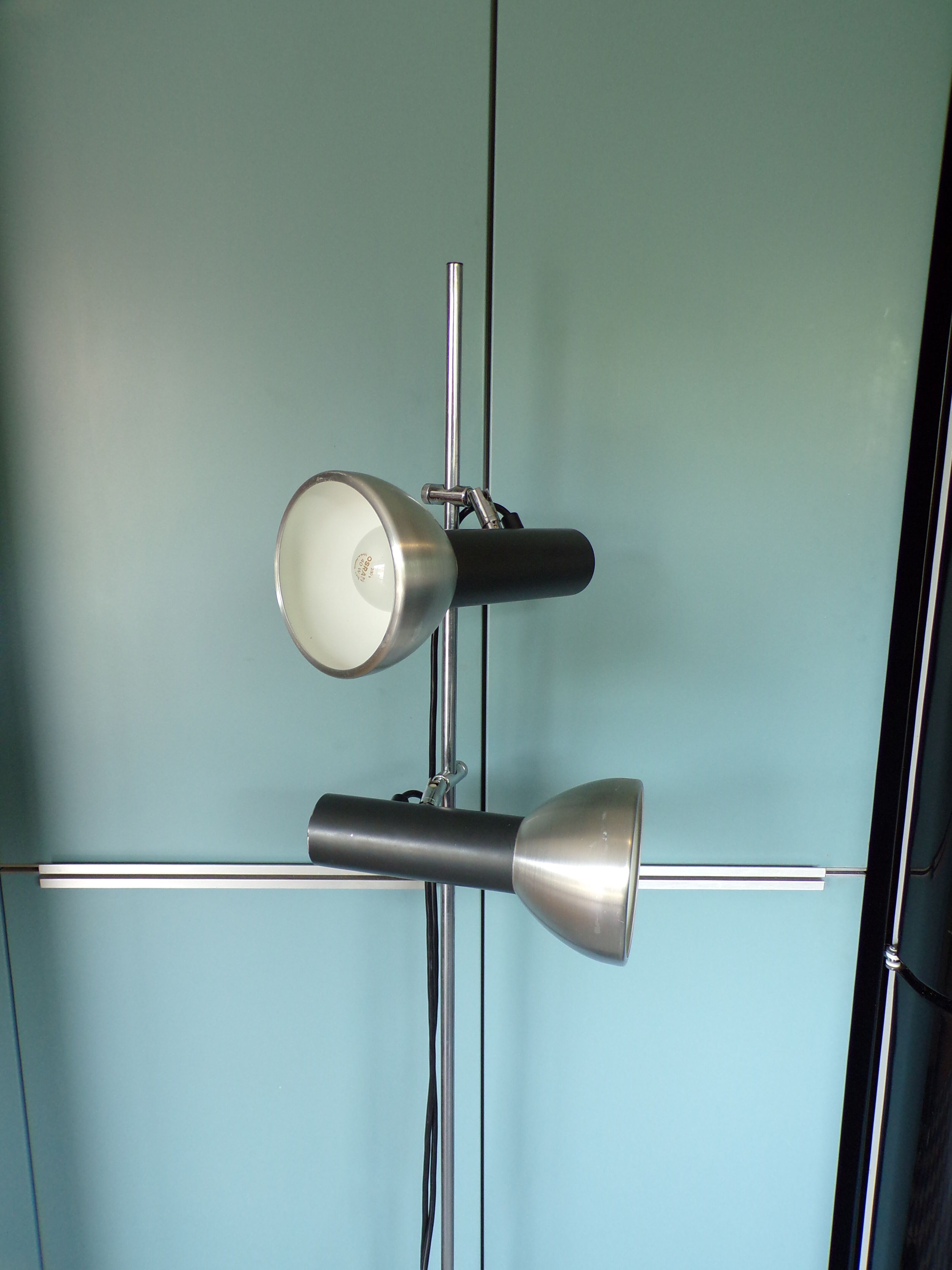 Vintage German floor lamp 2 lights